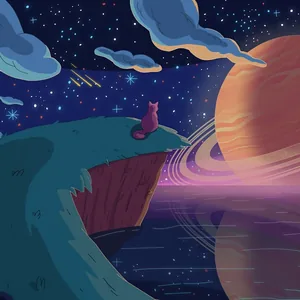 Distant Worlds art by Purrple Cat