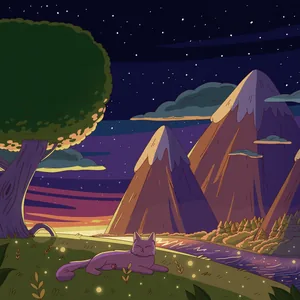 Mellow Skies cover art by Purrple Cat